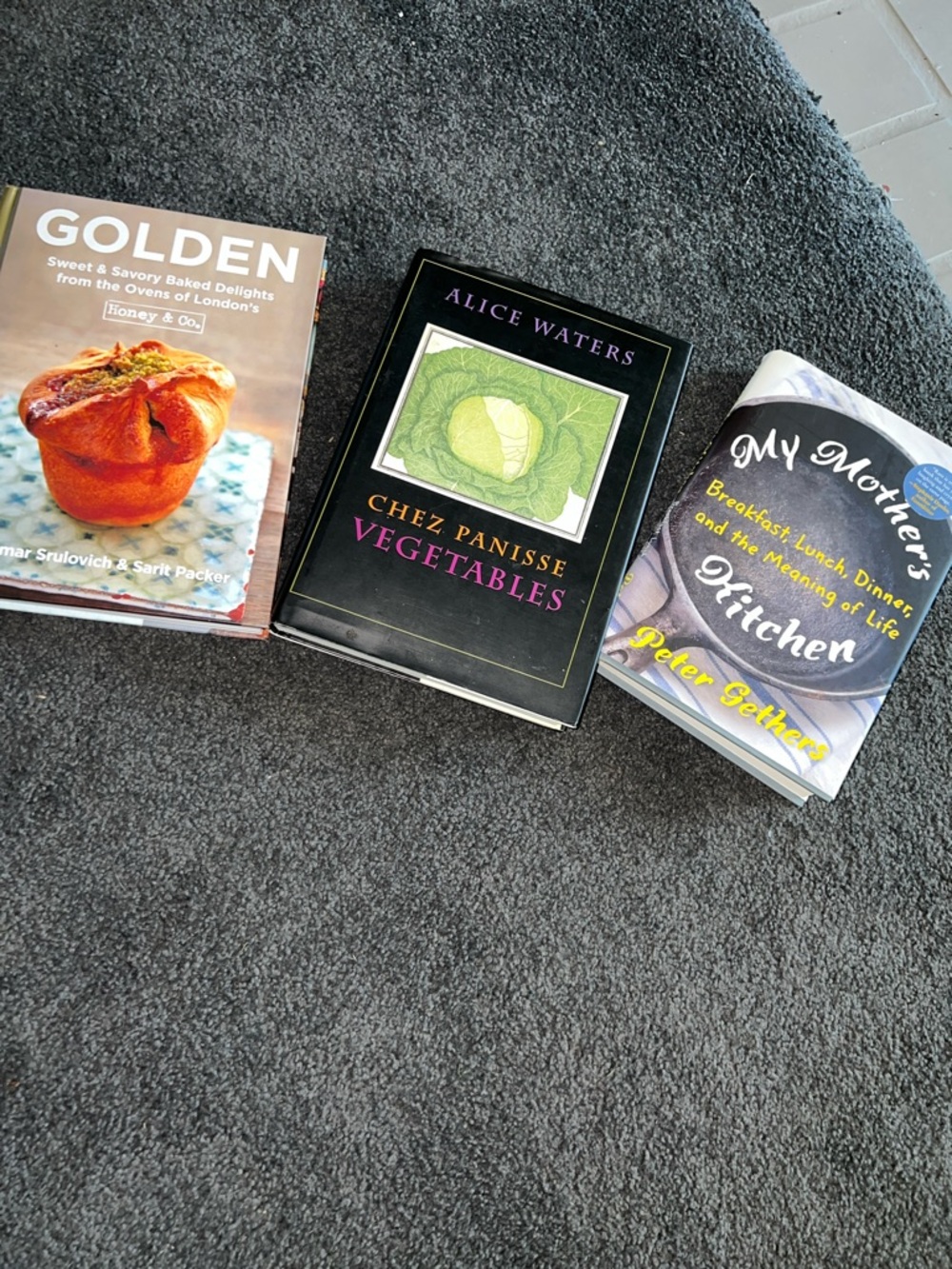 Cookbooks! Alice Waters, Honey & Co. Peter Gethers